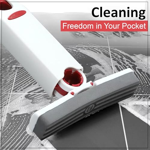 Image of GLUN Foldable Mop with Super Soft Folding Sponge, Strong Absorbent Magic Wiper for Kitchen, Window, Wall Cleaner & Car
