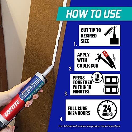 Loctite 2546759 Power Grab Tub Surround Construction Adhesive thumb #5