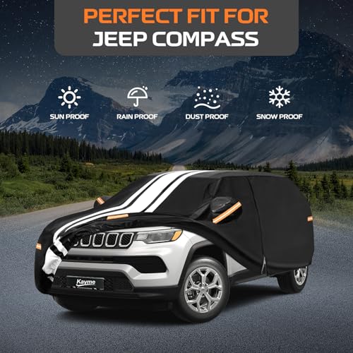 Image of Kayme Heavy Duty Car Cover Custom Fit for Jeep Compass (2006-2026)