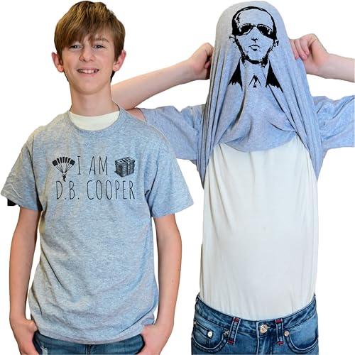 I am D.B. Cooper Flip Shirt - Funny True Crime T-Shirt for Kids