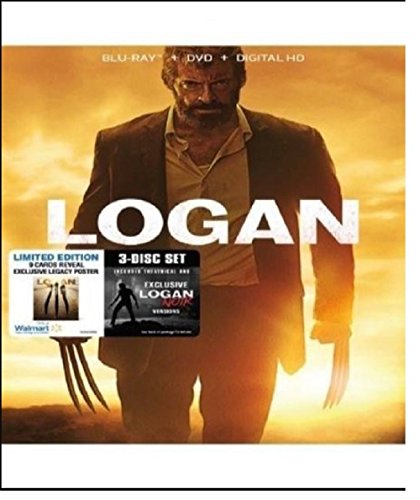 LOGAN Blu-ray+DVD+Digital HD Combo Set WALMART Exclusive includes 9 Colloctible Cards Reveal Legacy Poster
