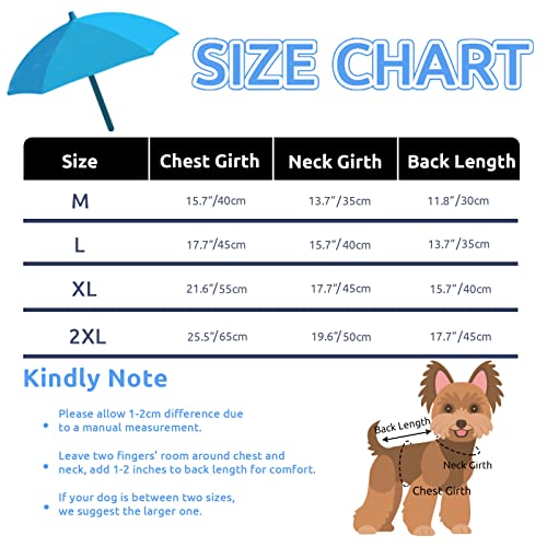 Ginbavi Waterproof Hooded Dog Raincoat, Lightweight Windproof Puppy Slicker Poncho For Small Medium Large Dogs, Adjustable Plaid Pet Rain Jacket Rainproof Hoodie With Leash Hole For Wet Weather #TOP3