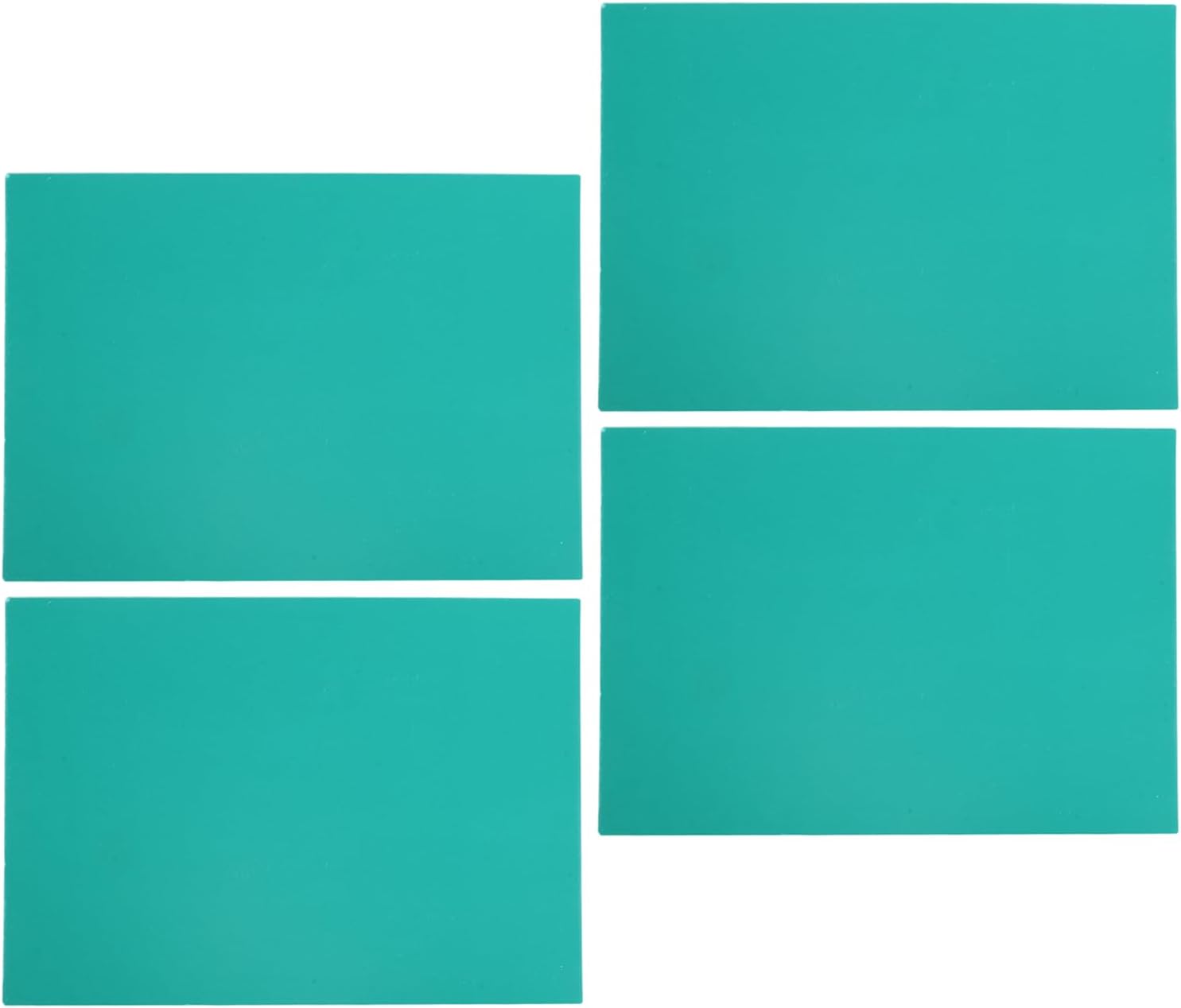 OSOLADY 4pcs Linoleum Print Blocks 11.8 X 8.3 Inch Green Linoleum Carving Sheets for Stamp Making and Block Printing Art Projects
