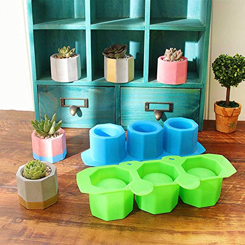 Lucy Wei 3 PCS Silicone Fiore Pentola Stampo per