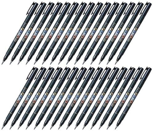 Tombow Fudenosuke GCD-112 feutre pinceau pointe souple lot de 30 avec notes autocollantes