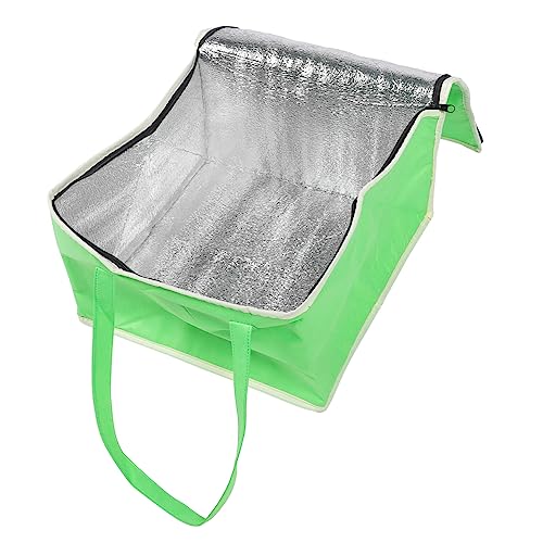 Alipis Outdoor Thermal Food Bag with Zipper Capacity Insulated Takeout Bag Stands Upright for Camping Picnics More Easy to Clean Portable Practical