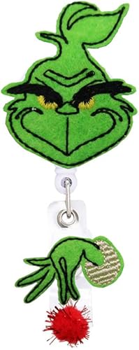 Carrete de insignia de Navidad, carrete de insignia de enfermera, insignia retráctil de vacaciones, soporte para tarjetas de identificación de