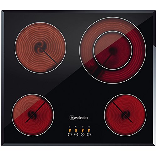 Meireles MV 2607 Integrado Cerámico Negro hobs - Placa (Integrado, Cerámico, Vidrio, Negro, Tocar)