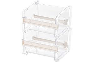 2PCS Washi Tape Dispenser Cutter Roll Tape Holder Organizer