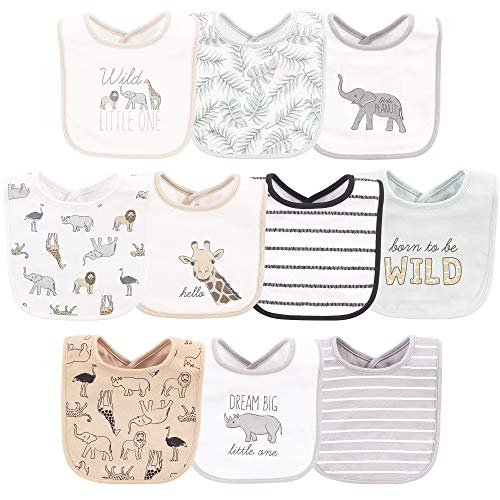 Image of Hudson Baby Unisex BabyCotton Bibs
