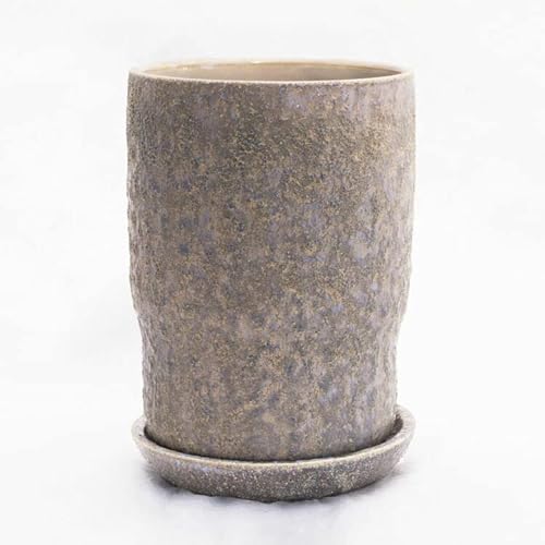 植木鉢 インテリアポット バルナ トール スカイグレー / φ13.5cm×H18.7cm(4.5号)