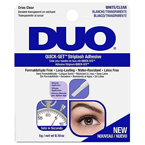 ARDELL DUO Quickset Adhesive Clear, Wimpernkleber für künstliche Wimpern, das Original für perfekte Lashes (durchsichtig), 5g (1x) Cover