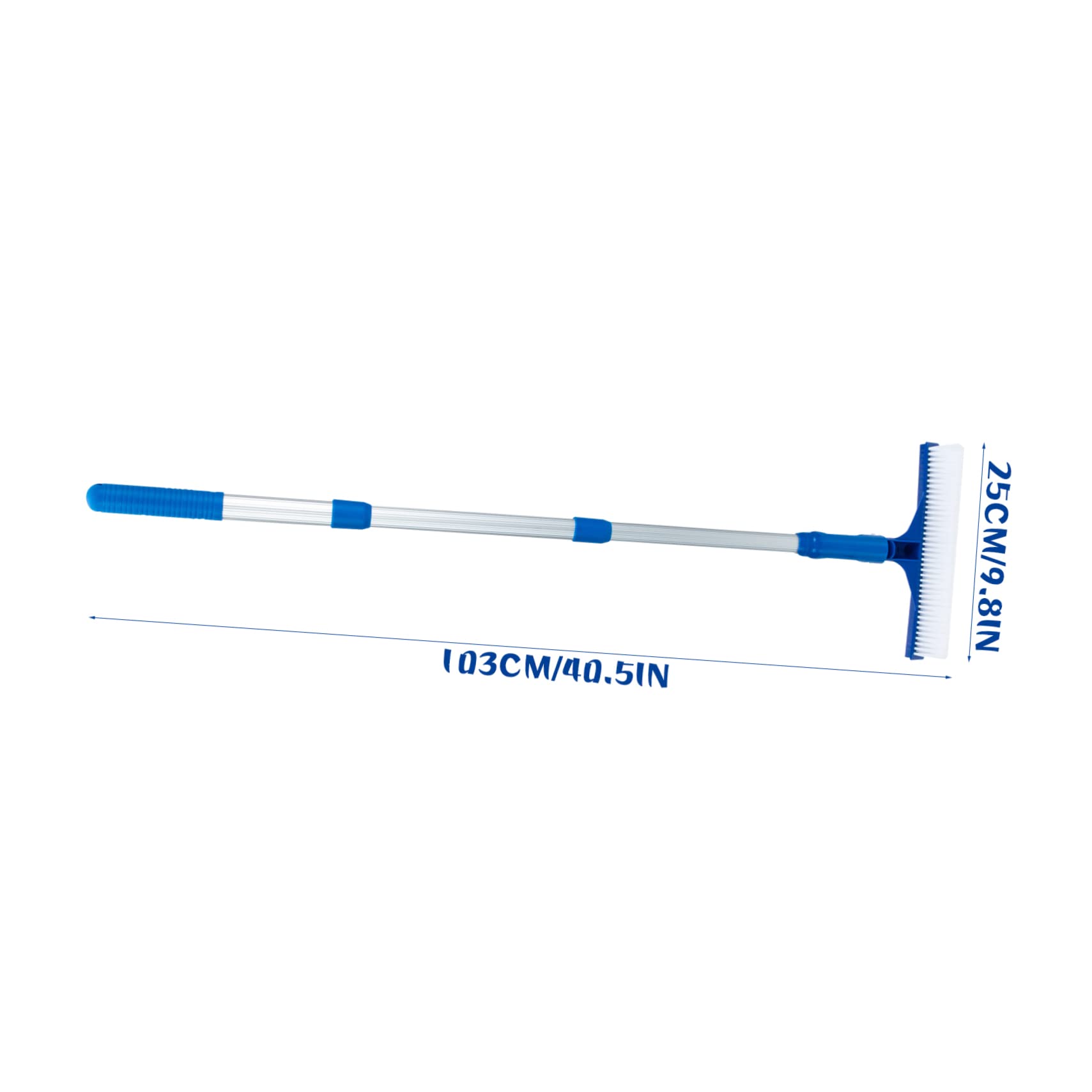 HEMOTON Pool Brush for Vinyl Liners Tile Wall Brush Cleaning Set Telescopic Pole Long Handle Home Cleaning Supplies