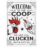 Chicken Farm Fresh Eggs Metal Sign 20x30cm - Retro Küchendeko Blechschild