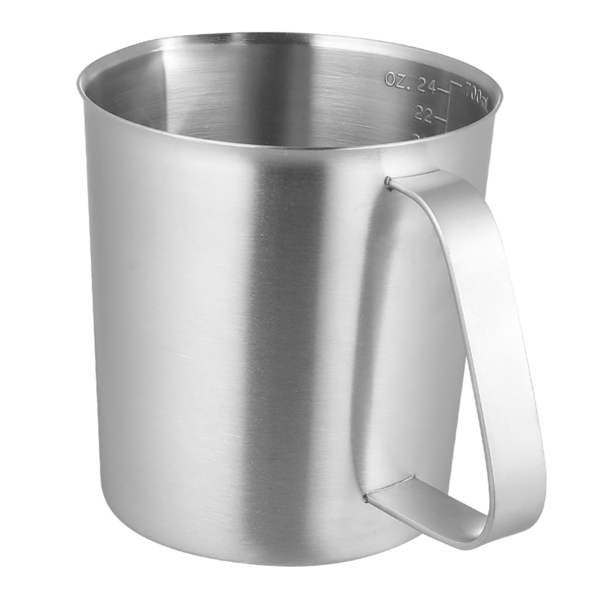Ipetboom Misurino Graduato in Acciaio Inox 700 Ml, Argento, Pratico e Facile da Pulire, per Cucina e Pasticceria, Uso Quotidiano