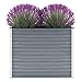 Produktbild Festnight Gartenpflanzen Hochbeet Gartenbeet Verzinkter Stahl Frühbeet | Pflanzkasten für Garten Blumen Gemüse Grossen