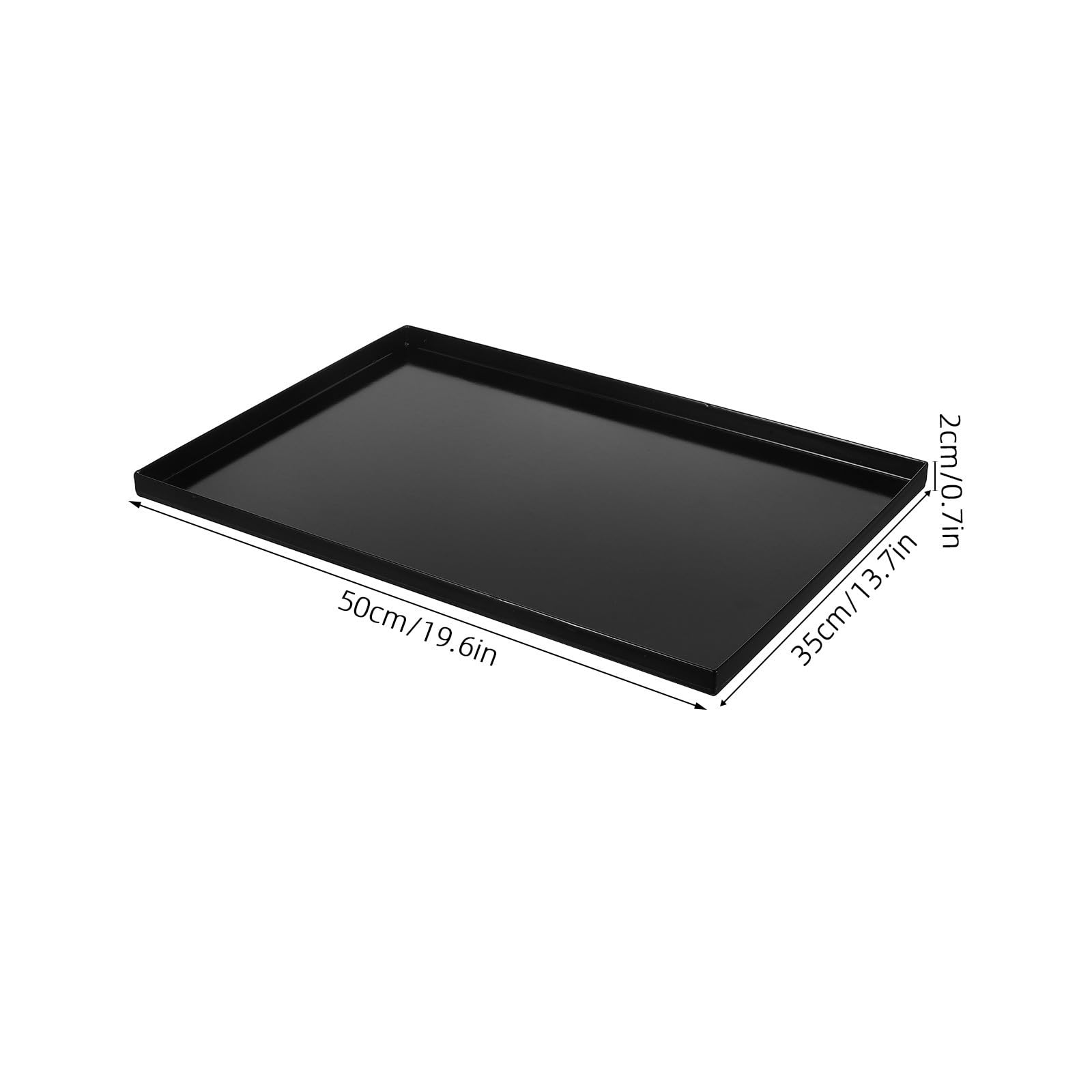 BESTOYARD Bandeja para Hornear Esmaltada Rectangular Resistente a Daños, Fácil de Limpiar, Adecuado para Cocina y Repostería, Bandeja Grande para Horno y Postres