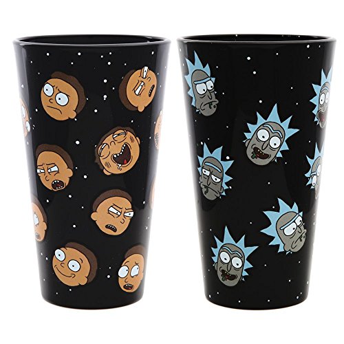 RICK AND MORTY Exclusive Pint Glass Set Heads