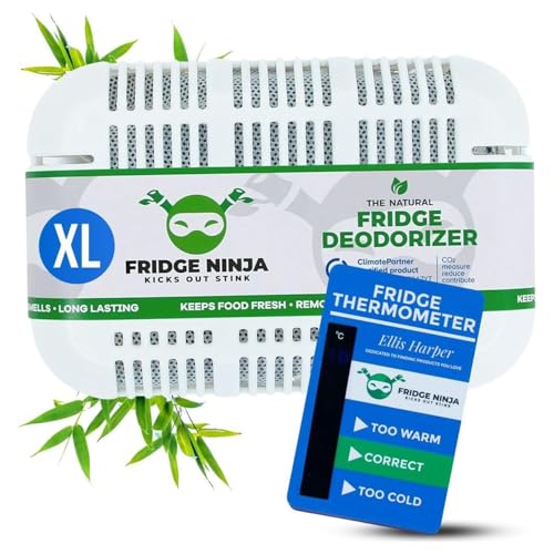 Deodoranti per frigorifero Assorbi odori, Carbone attivo Frigorifero e Freezer Purificatore...
