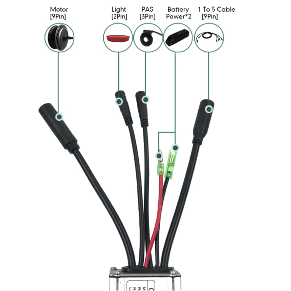 22A 48V 750W KT Controller SM avec Lumière 36aterproof Controller E Bike Box 9 Tube 36 48V KT 22A étanche avec Câble de Lumière Rectangula Controller Equipment 22A 48V 750W KT Controller SM avec Lumière 36aterproof Controller E Bike Box 9 Tube 36 48V KT 22A étanche avec Câble de Lumière Rectangula Controller Equipment