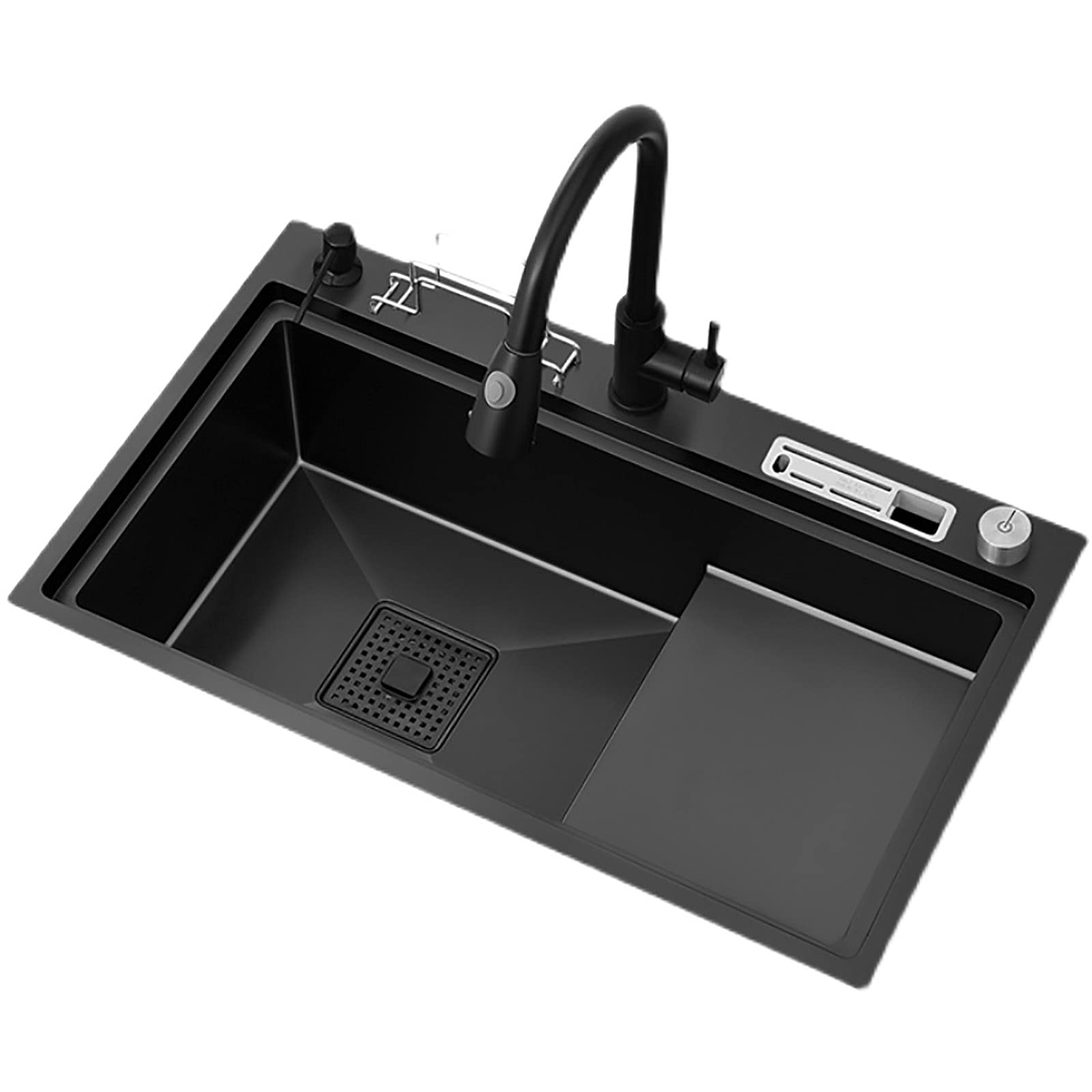 Évier cuisine 1 bac inox 78x46 cm pour bac de plonge de restaurant et entrepôt