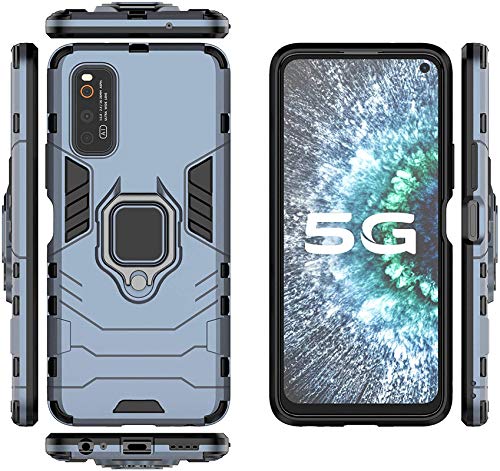 FitSmart Protective Rugged Hybrid Robot Armor Hard Back Cover Kickstand Case for vivo iQOO 3 5G / I1927, I1928 - Blue (B08DV853K5) Amazon Price History, Amazon Price Tracker