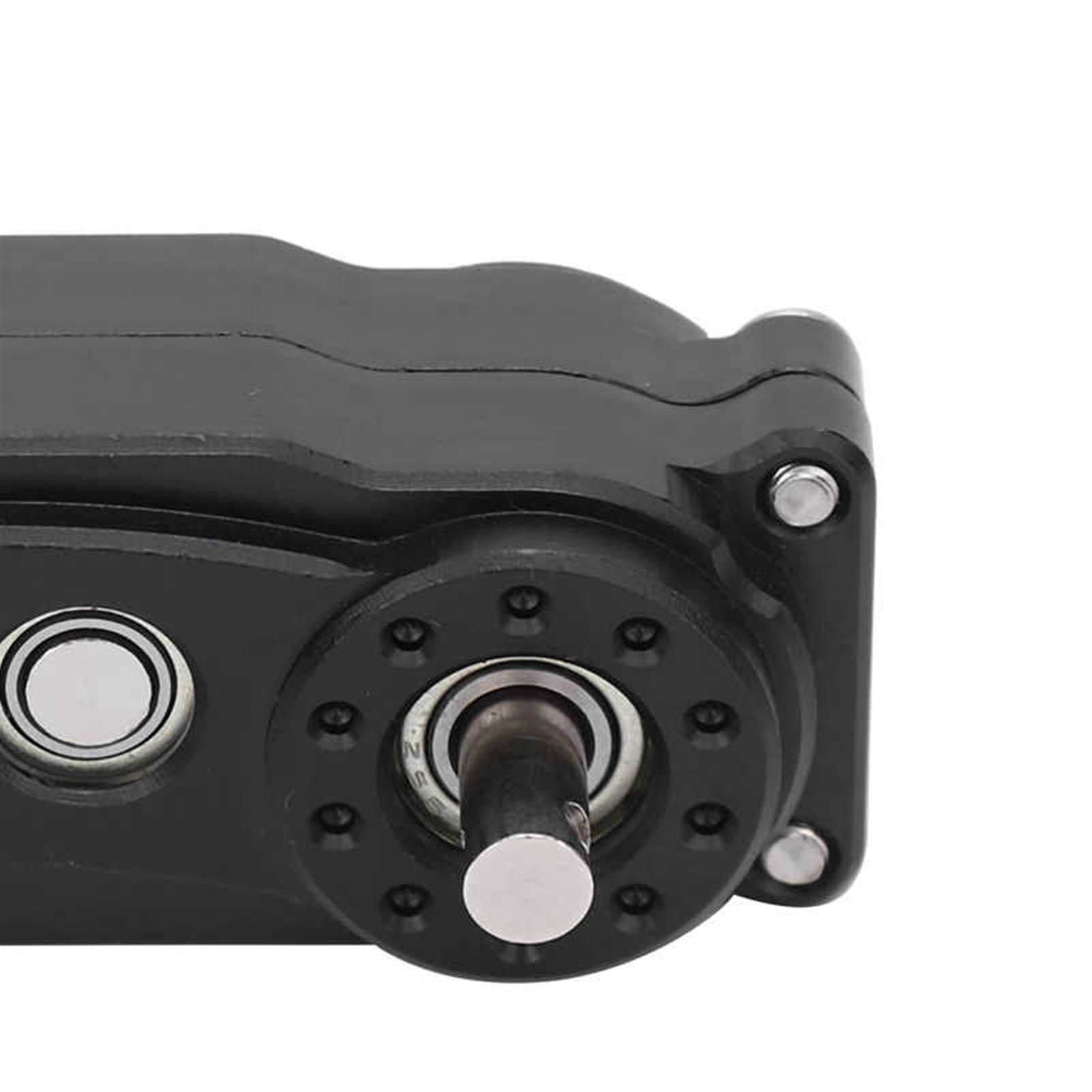 313mm rozstaw osi metalowa rama podwozia części zamienne do skrzyni transferowej nadające się do części zamiennych do samochodów gąsienicowych 1/10 (kolor: tytan) ( Color : Black )