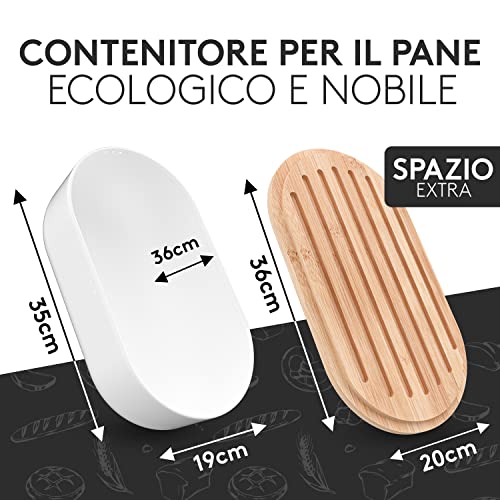 Vezato Scatola Cestino del pane - sostenibile per