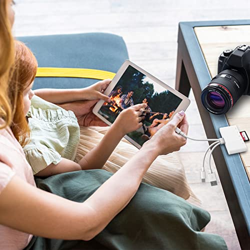 5-in-1 Memory Card Reader, USB OTG Adapter & SD Card Reader for i-Phone/i-Pad, USB C and USB A Devices with Micro SD & SD Card Slots, Supports SD/Micro SD/SDHC/SDXC/MMC - Image 7