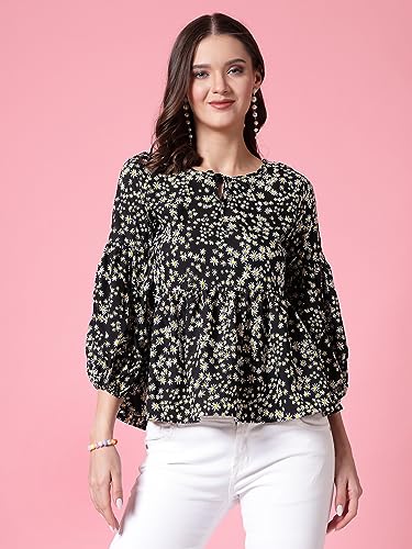 Image of OOMPH! Women's Floral Relaxed Fit Tunic Shirt