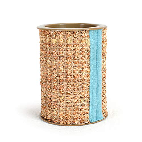 Dheera Arranhador de sisal, 1/2 peças, com sino para garra de gato e rolo de brinquedo com som, 10,3