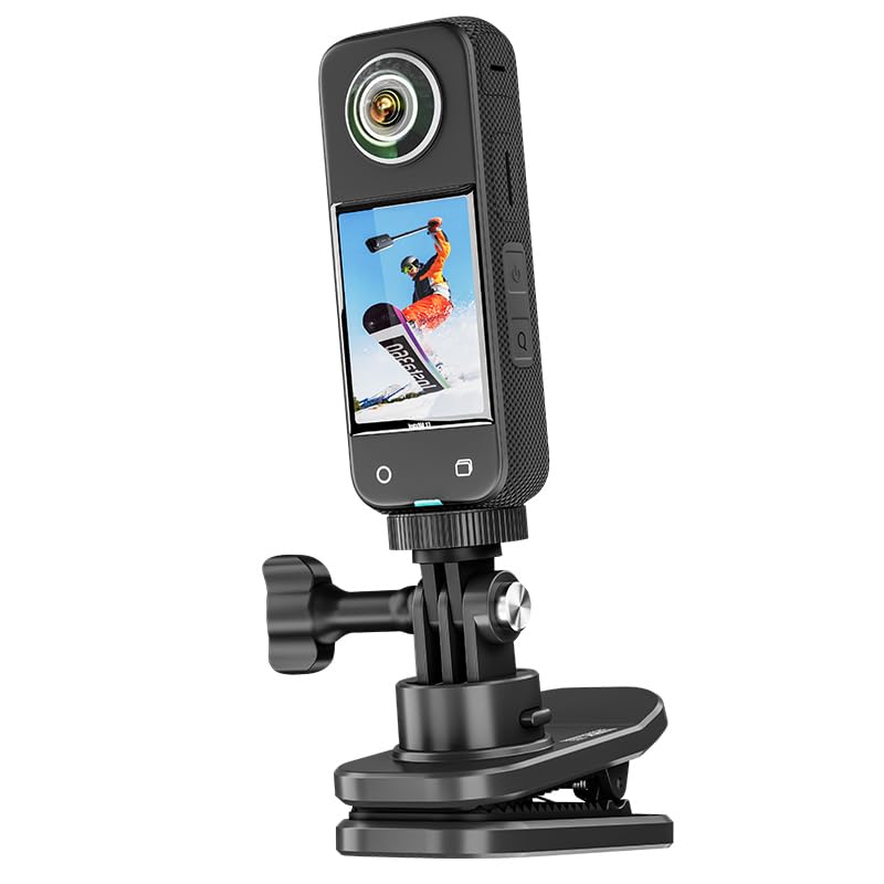 Amazon | AITUOSI OSMO Action 4 360°回転 バックパック クリップ