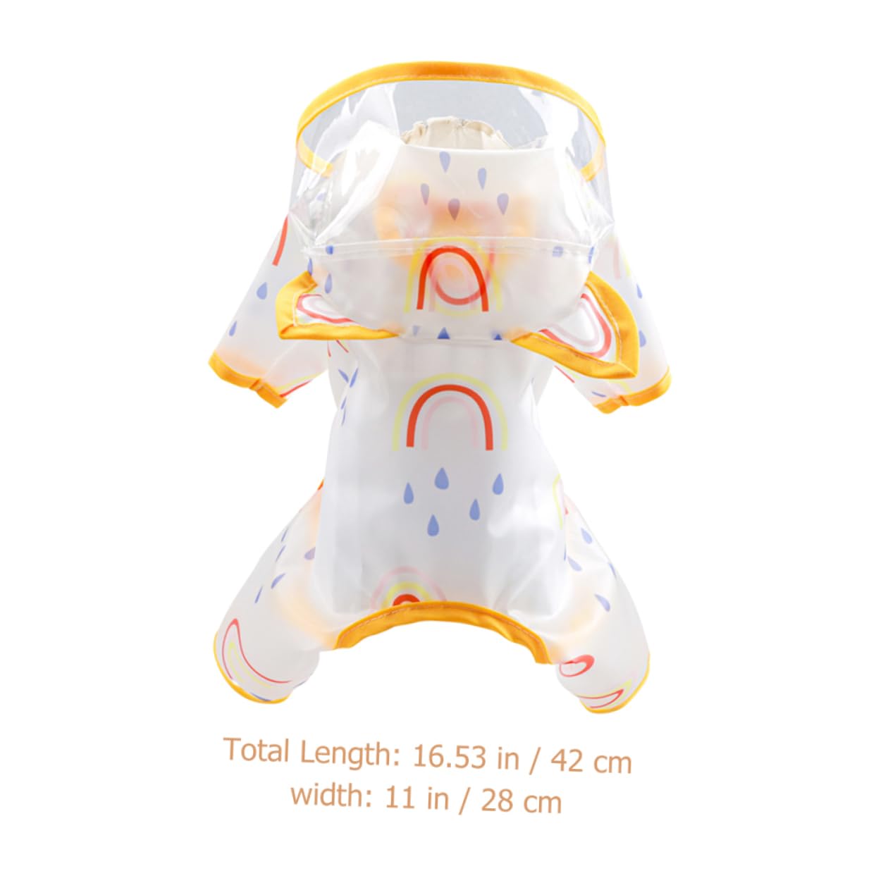 ifundom Lightweight Transparent Dog Raincoat Pet Raincoat for Dogs Hooded Design for Outdoor Activities Compact Easy to Carry for Walking Jogging