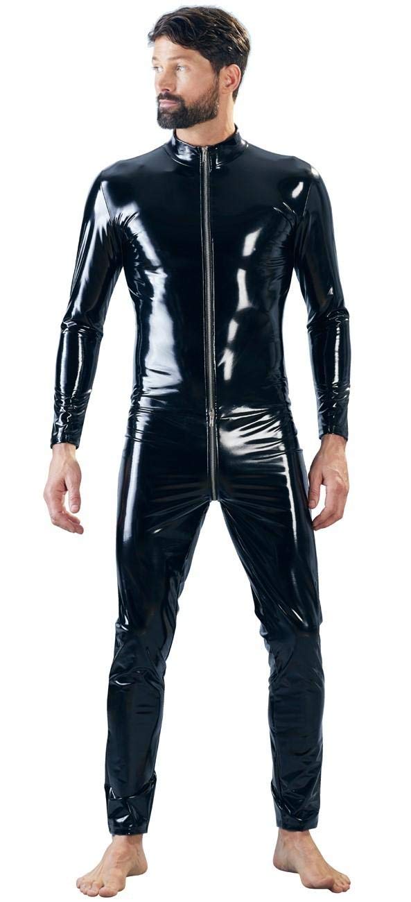 Black Level Vinyl Overalls Black S