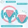 DBREAKS Juguetes de Volante para niños, Volante de Juguete con Luces Música, Copiloto Volante Niños Juguete Volante de simulación, conducción Juguetes educativos (Rosa) #4