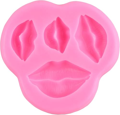 Miniatura 8 de Kiss Collection - Molde de silicona para fondant, para labios, para decoración de pasteles, decoración de cupcakes, pasta de caramelo de chocolate,