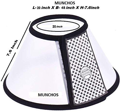 MUNCHOS Pet Cone Elizabeth Collar No. 3 for Dogs (Large Size) 1