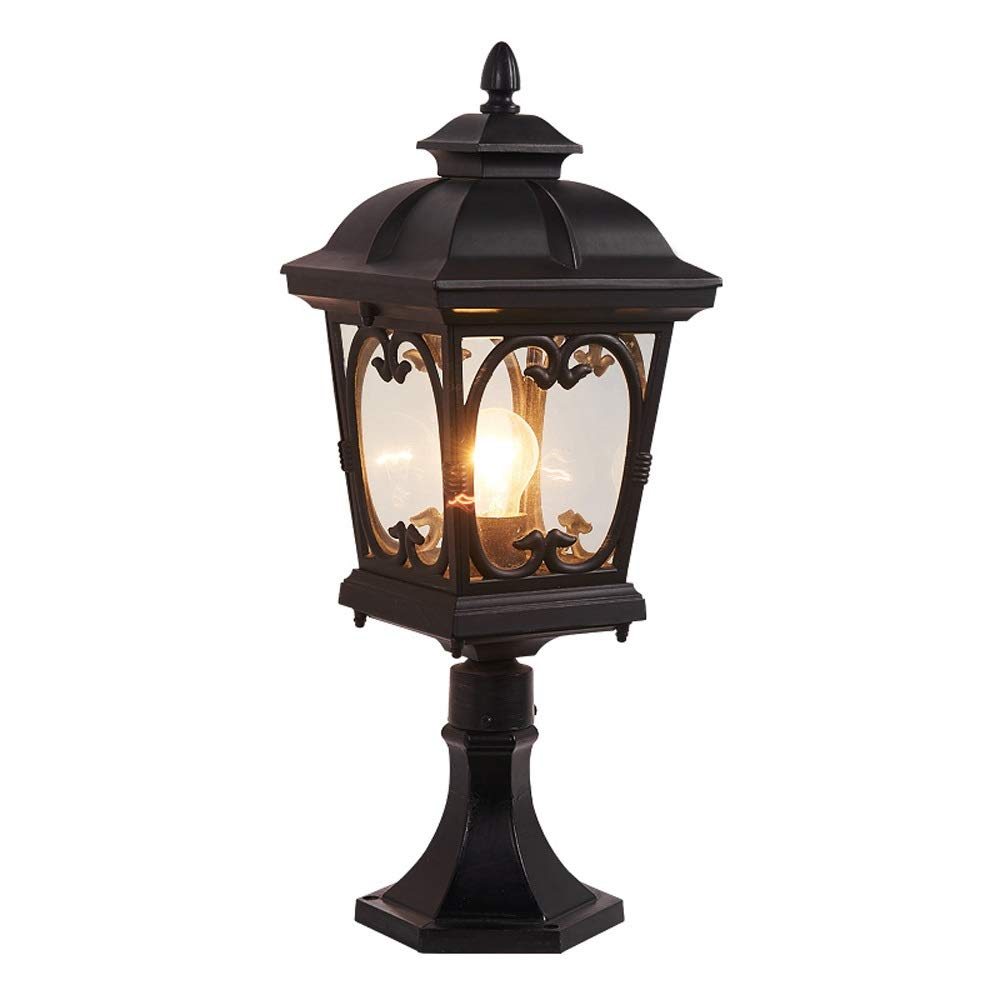 Lampadaire d'extérieur rétro créatif, éclairage de rue IP23 étanche à la rouille, lampe colonne décorative pour jardin, stade