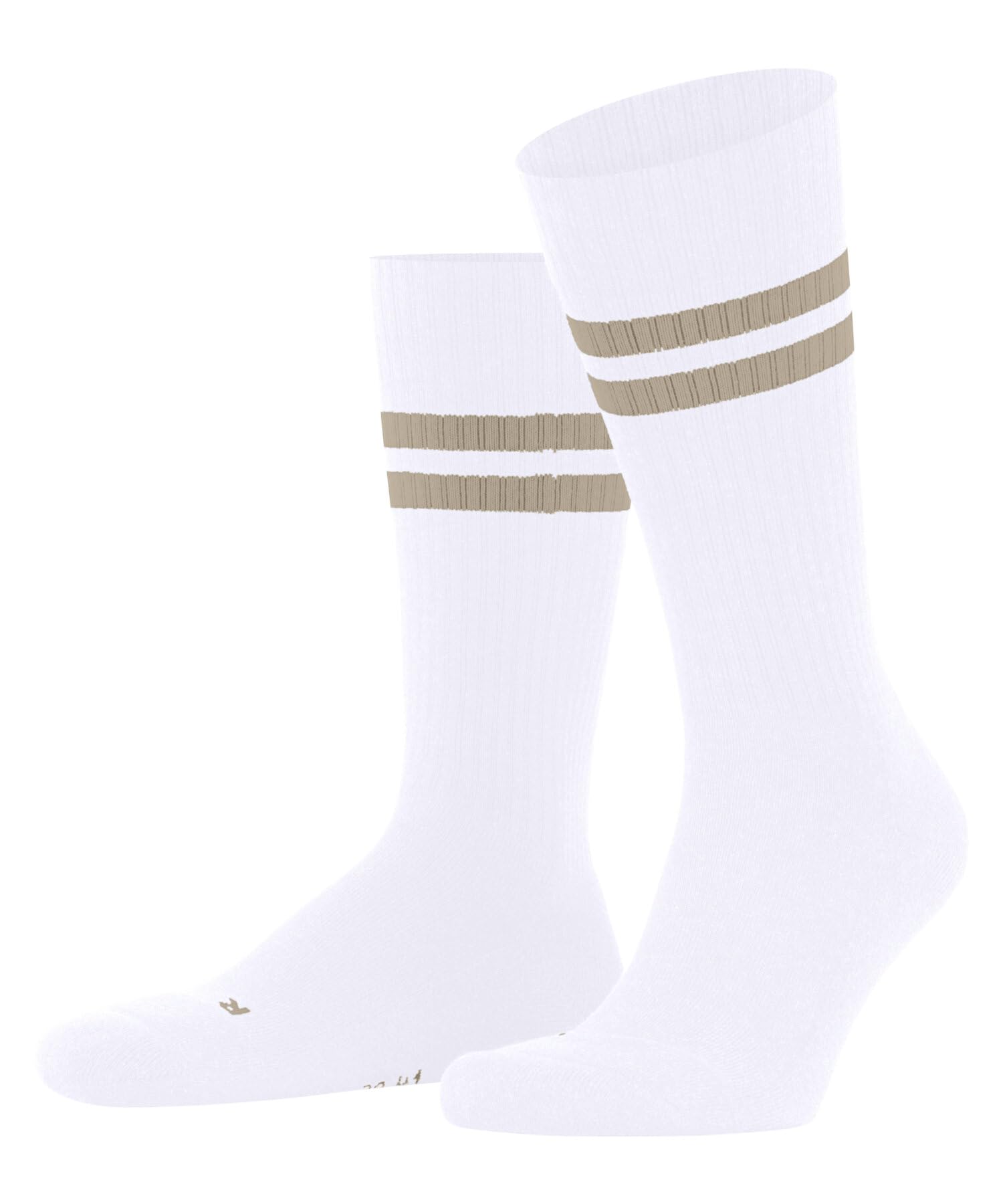 FALKE Unisex Dynamic U So Cotton Patterned Socks 1 Pair, White 2004, 9.5-10.5