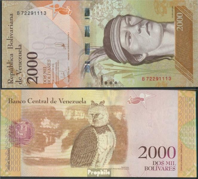 Billete venezuela Pick-número: 96 sin circular 2016 2.000 Bolívares (dinero para coleccionistas - sin medio de pago) Aves