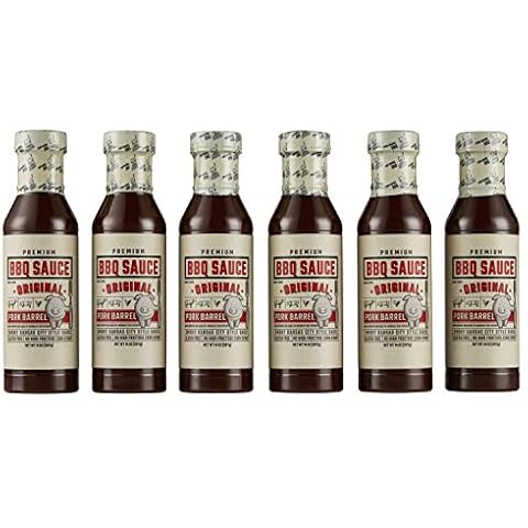 Pork Barrel Original BBQ Sauce 6 Pack Case - Small Batch Gluten Free Competition BBQ Sauce for Pork Butts Cover