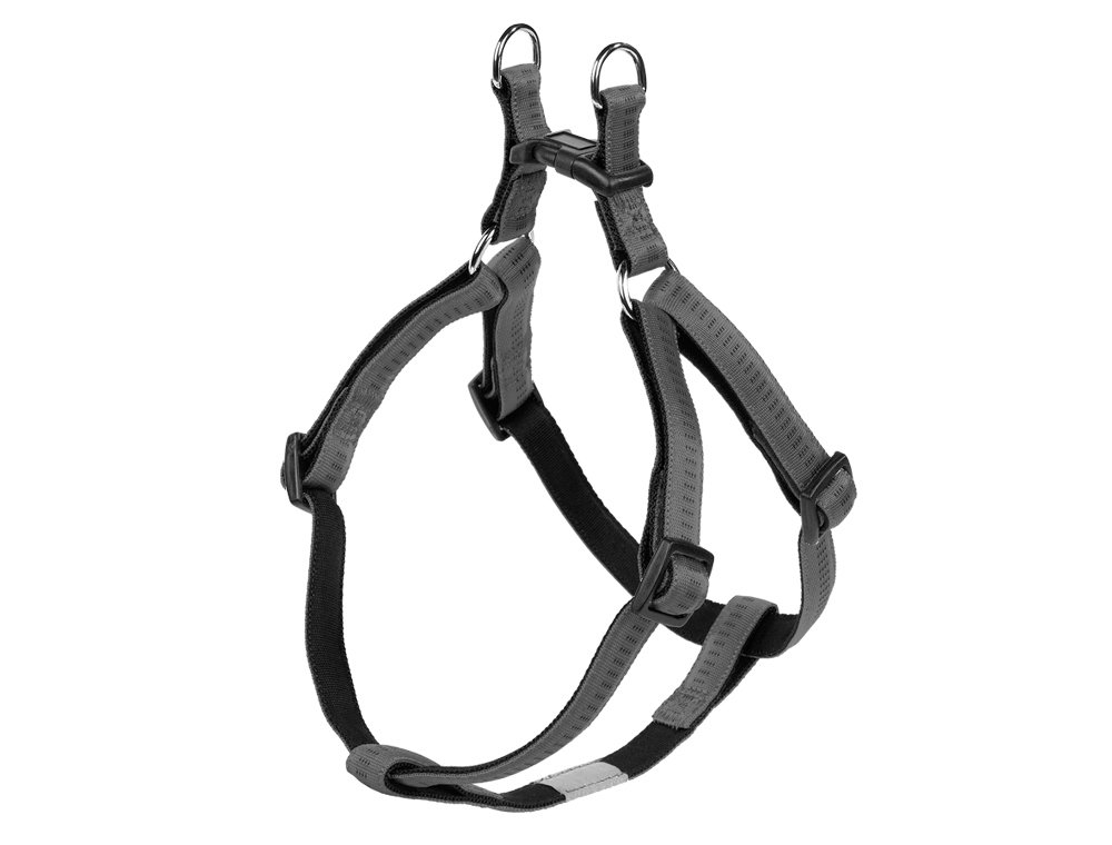 Nobby Soft Grip Dog Harness 60-86 cm/20 mm, Dark Gray/Black