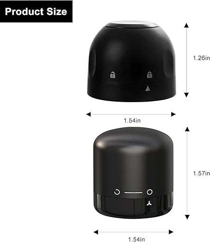 Miniatura 4 de Paquete de 2 tapones para botellas de vino con cierre giratorio, sellador de vino de silicona reutilizable, tapón a prueba de fugas y mantiene el