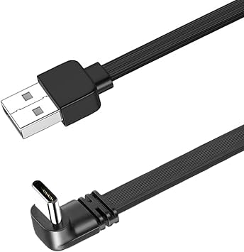 Right Angle 90 Degree Extension Cable USB Male to Type C Data Adapter Cord 65W Fast Charging USB Type C Cable