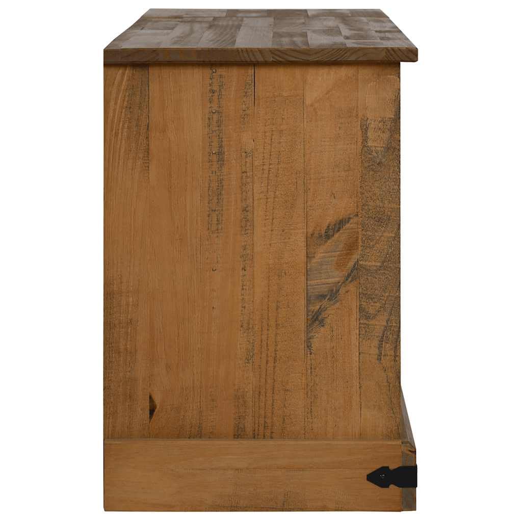 Centres de divertissement et meuble TV - Meuble TV Halden 2 portes coulissantes - 150 x 40 x 60 cm - Bois massif