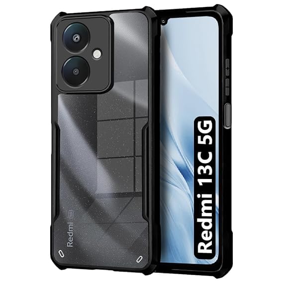 Knotyy Redmi 13c 5G Back Cover Case, Camera Bump Protection, Slim Stylish Matte Design, Shockproof Case with Edge Bumpers (Black) (B0DFHC18H5) Amazon Price History, Amazon Price Tracker