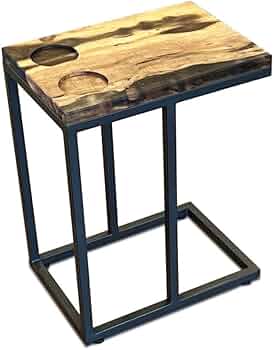 Amazon｜SEIKOH 天然黒柿 希少木材 天然木 サイドテーブル ソファー