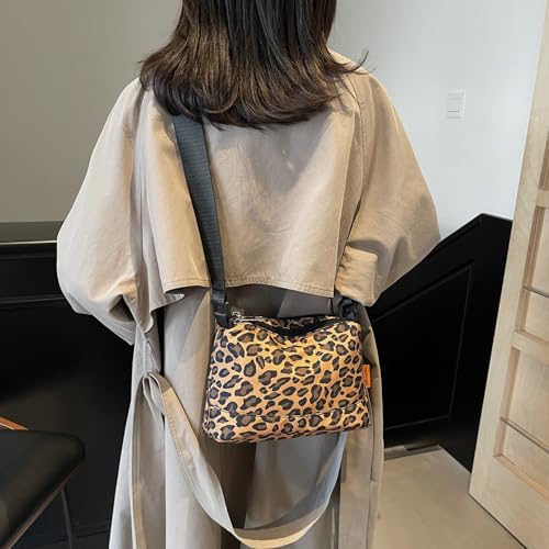 Casual Crossbody Bag Leopard Print Small Messenger Bag Hobo Shoulder Bag Travel Daypacks3