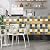 DEWOO Colorful Peel and Stick Backsplash Tiles Kitchen Bathroom Square Self Adhesive Wall Tile Checkered Stickers,Multicolor (10-Sheet, 12"×12")