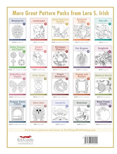 North American Wildlife Line Art Patterns for Carving, Pyrography & Crafts (Fox Chapel Publishing) 21 Original Designs by Lora Irish - Bear, Moose, Wolves, Deer, Buffalo, Coyote, and More - Image 2